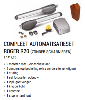 Poort automatisatieset