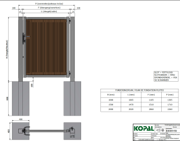 KP metalen tuinpoort thermo Ayous